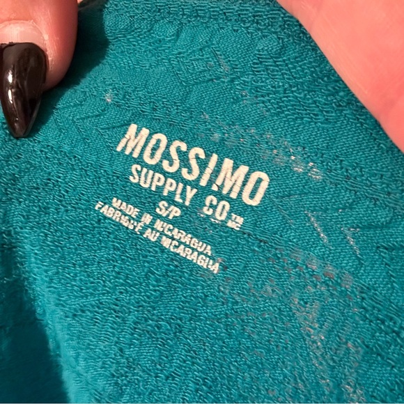 teal patterned full length tank top - Picture 3 of 6